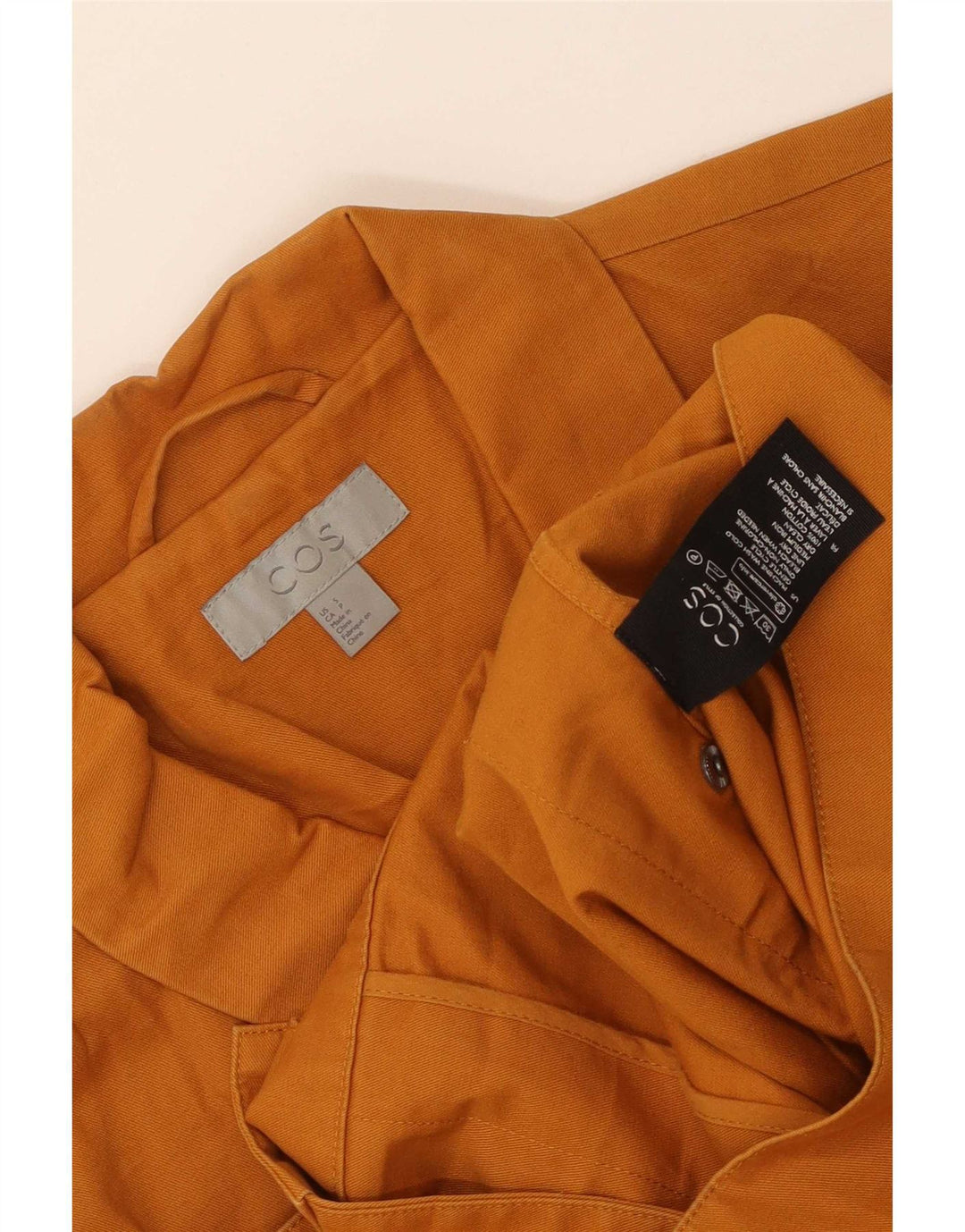 Cos Chaqueta utilitaria para hombre UK 36 Small Orange Cotton