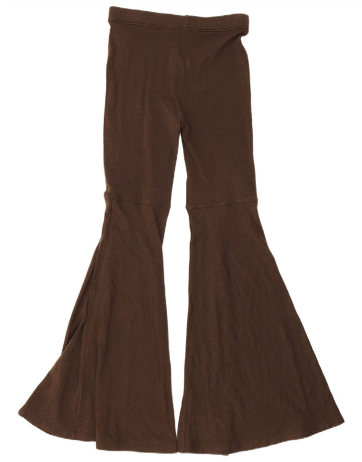 Roccobarocco Leggings acampanados para mujer Reino Unido 8 Pequeño Marrón