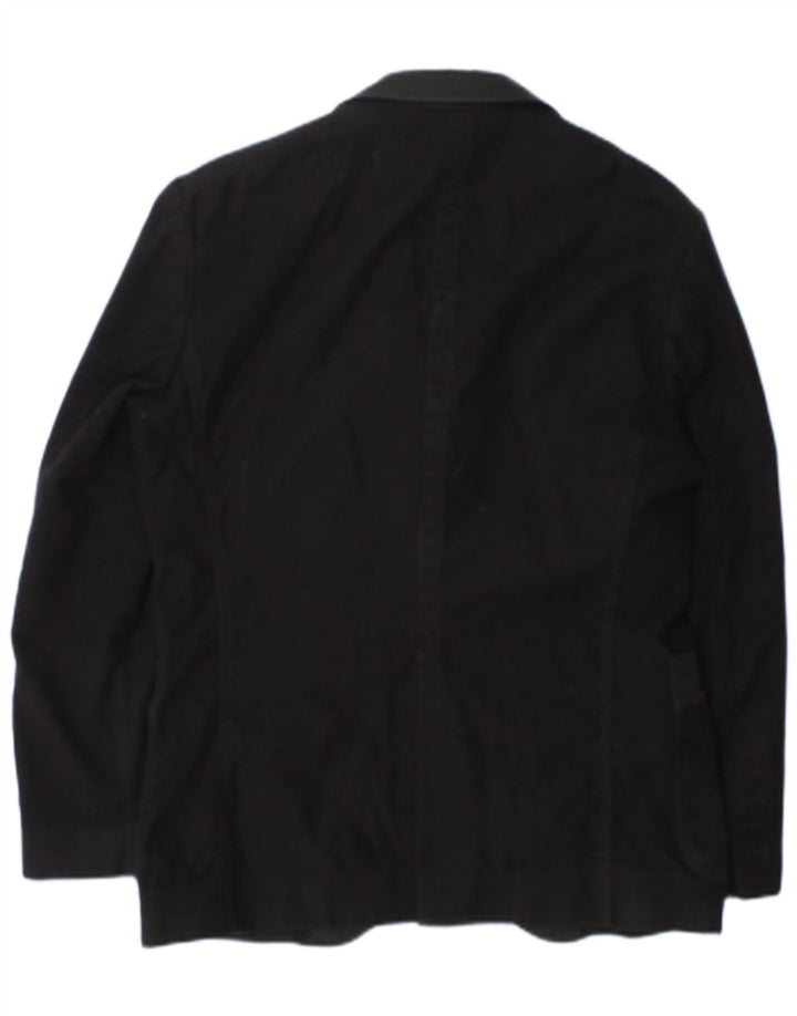 Hugo Boss Chaqueta tipo blazer de 3 botones para hombre IT 48 Algodón negro mediano