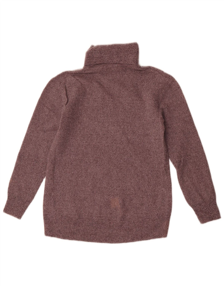 Massimo Dutti Jersey de cuello vuelto para mujer UK 8 Small Gris Lana