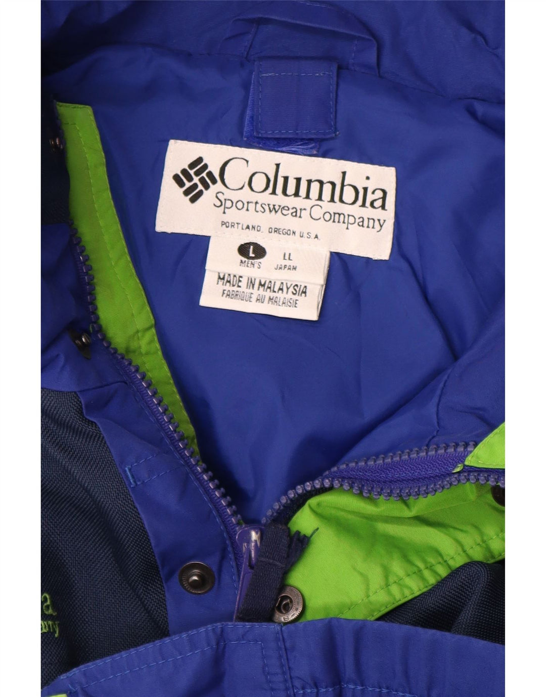 Columbia Chaqueta impermeable Bugaboo para hombre Reino Unido 40 Grande Azul Colorblock