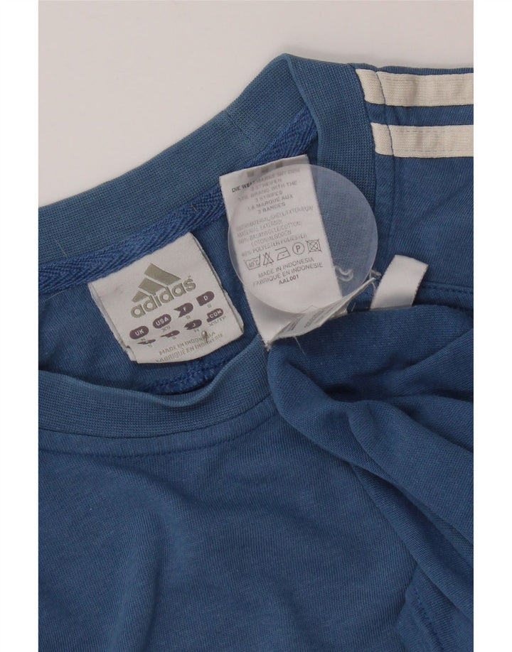 Adidas Hombre Camiseta Top Small Azul Algodón