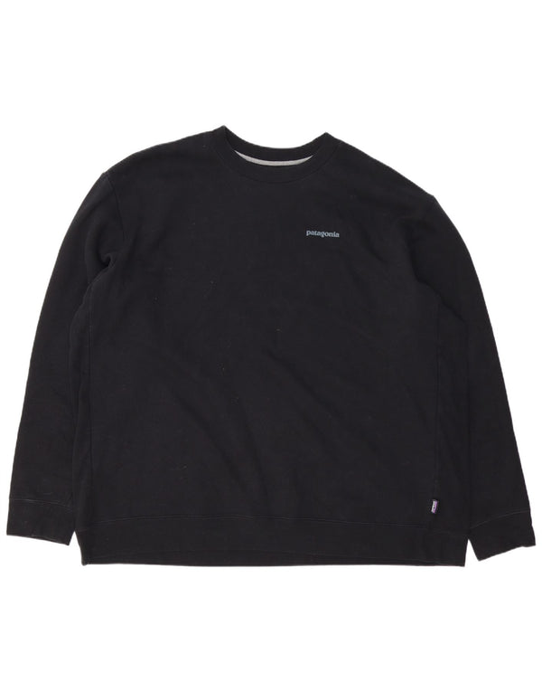 PATAGONIA Sudadera Hombre Jumper 3XL Negro Algodón