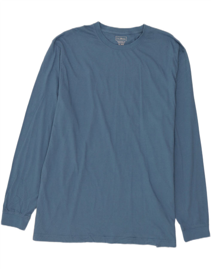 L.L.BEAN Camiseta de manga larga para hombre de ajuste tradicional XL Azul