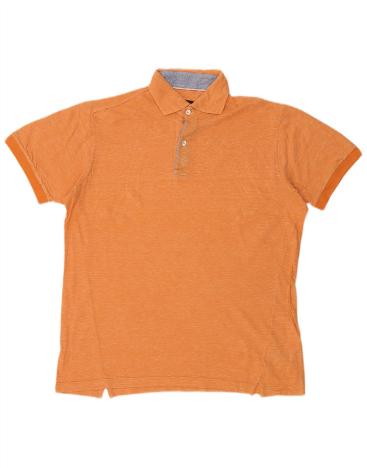Boggi Polo De Hombre De Algodón Moteado Naranja Grande