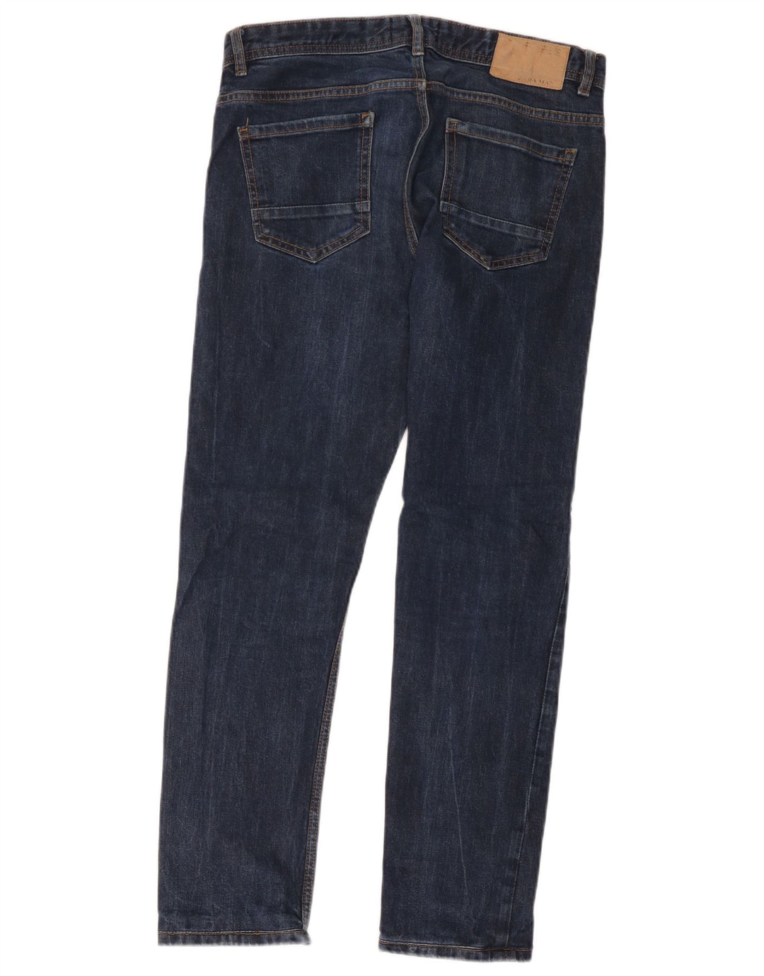 Zara Mens Slim Jeans EU 40 Medium W32 L29 Azul Marino Algodón