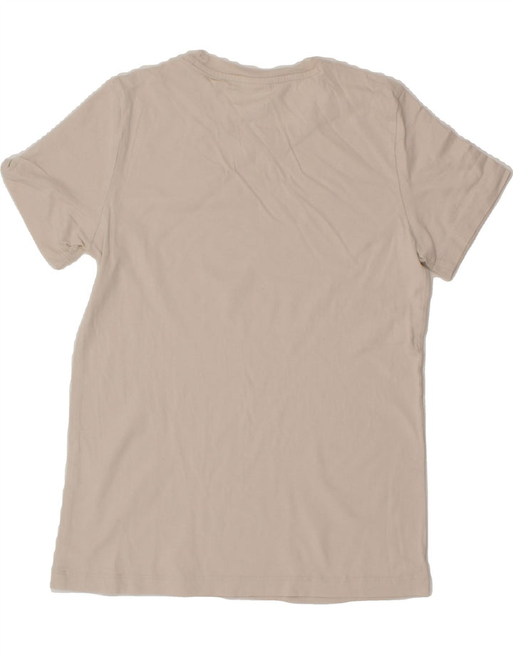 CHAMPION Womens T-Shirt Top UK 12 Medium Off White Cotton Vintage Champion and Second-Hand Champion from Messina Hembry 