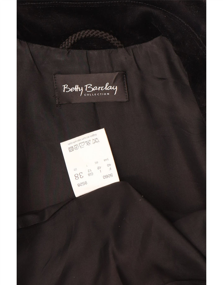 Betty Barclay Chaqueta Blazer de 3 Botones para Mujer Reino Unido 42 Mediano Negro Floral