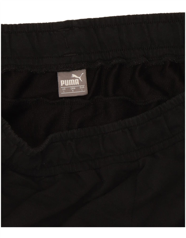 Puma - Pantalones cortos deportivos para hombre, talla grande, color negro