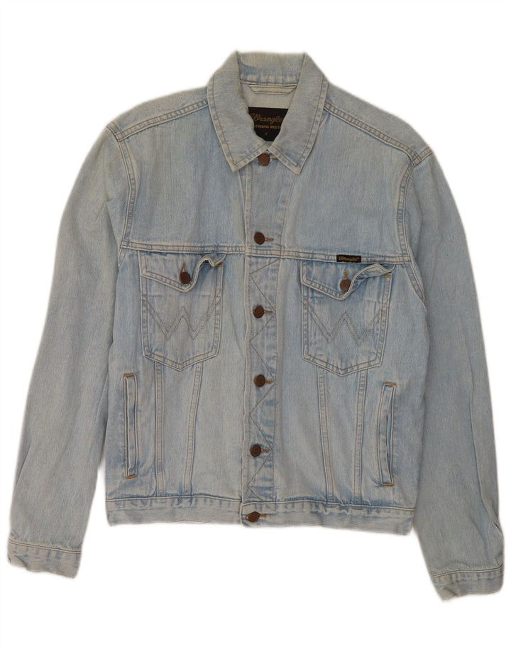 Wrangler Chaqueta vaquera para hombre UK 36 Small Azul Algodón