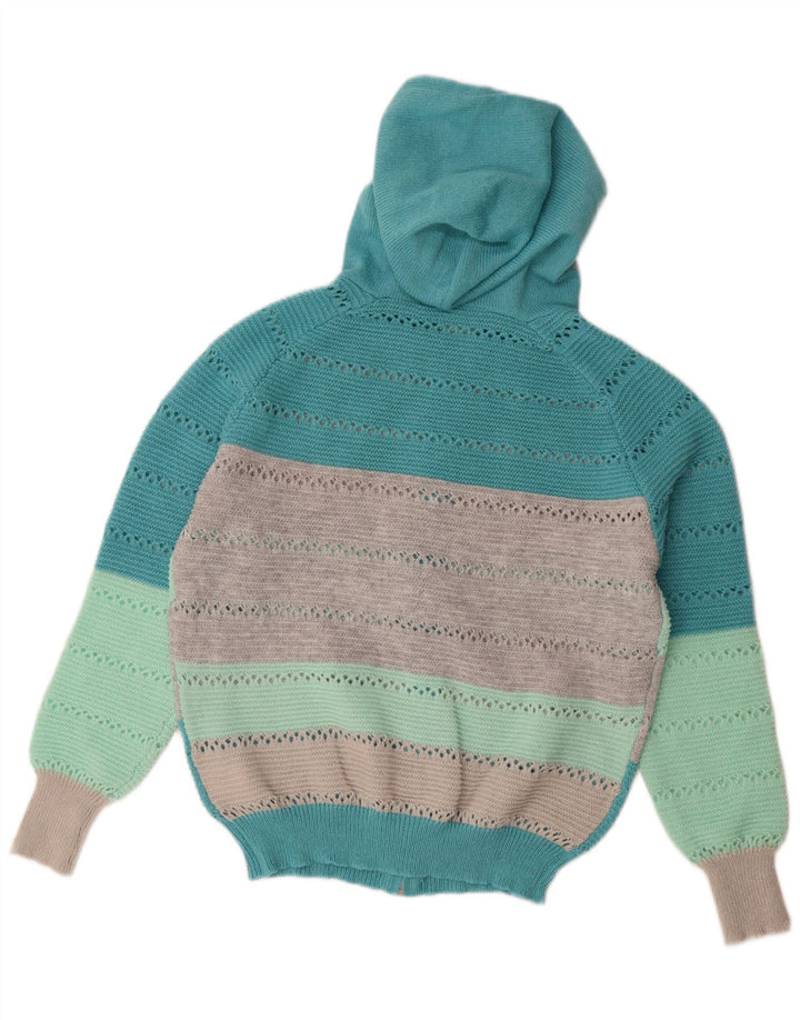 Shein Suéter tipo cárdigan extragrande con cremallera completa para mujer UK 44 Mediano Multicolor