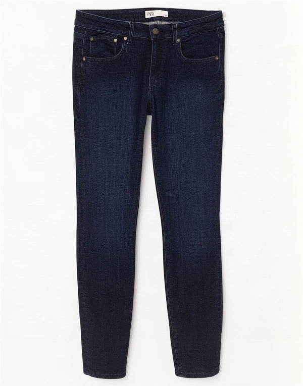 Zara Vaqueros pitillo para mujer EU 40 Medium W30 L27 Azul marino Algodón