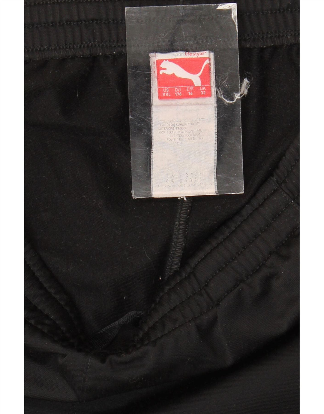 Puma Pantalón de chándal gráfico para niño Joggers 15-16 años Negro Poliéster