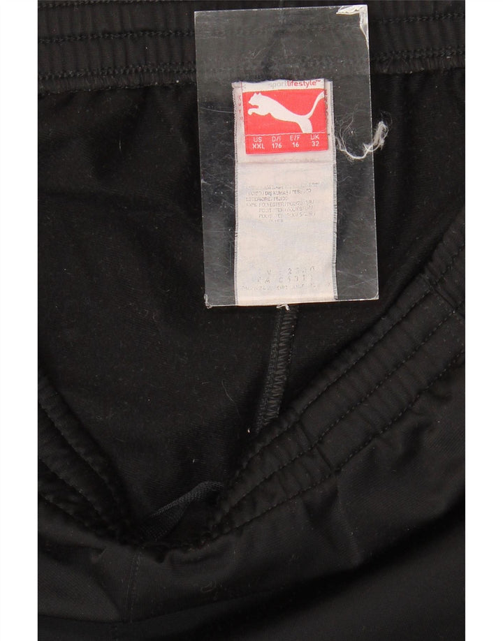 Puma Pantalón de chándal gráfico para niño Joggers 15-16 años Negro Poliéster