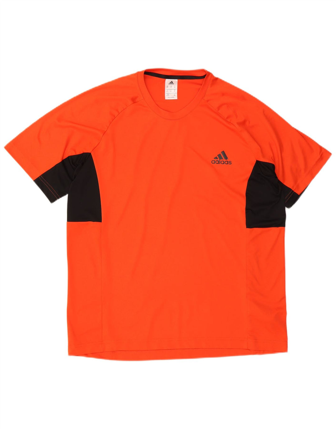 Adidas Hombre Climalite Chándal Top XL Naranja Colorblock Poliéster
