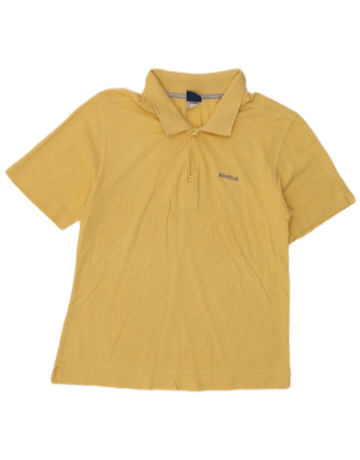 Reebok Polo para mujer UK 10 Small Amarillo