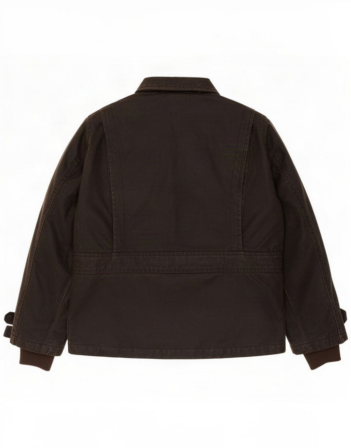 Chaqueta de algodón encerado para hombre White Stuff UK 40 Large Brown