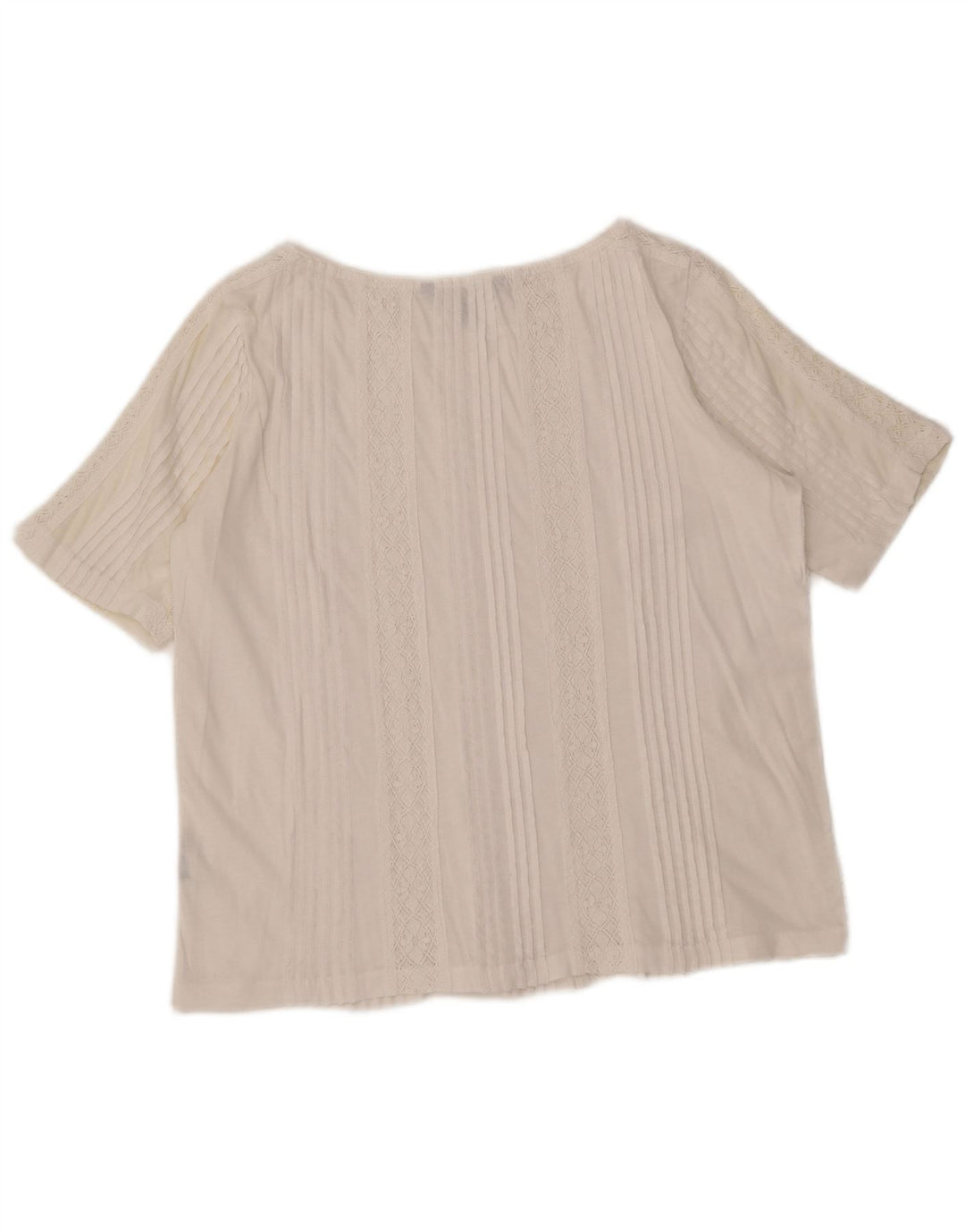 Ralph Lauren Blusa para Mujer Top UK 14 Medio Blanco