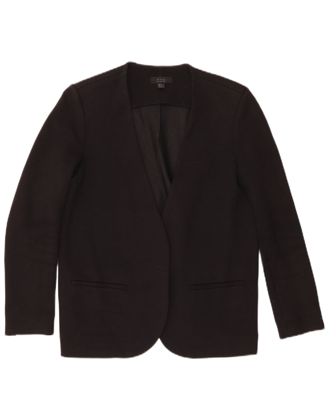 Cos Chaqueta tipo blazer abierta para mujer EU 34 XS Viscosa negra