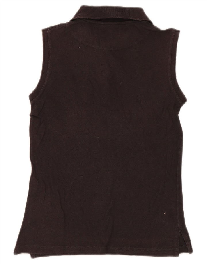 Murphy & Nye Polo sin mangas para mujer UK 8 Small Poliéster negro