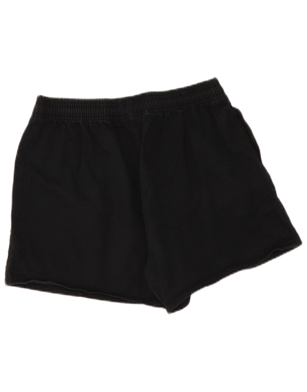Canterbury - Pantalones cortos deportivos para hombre, talla grande, algodón negro