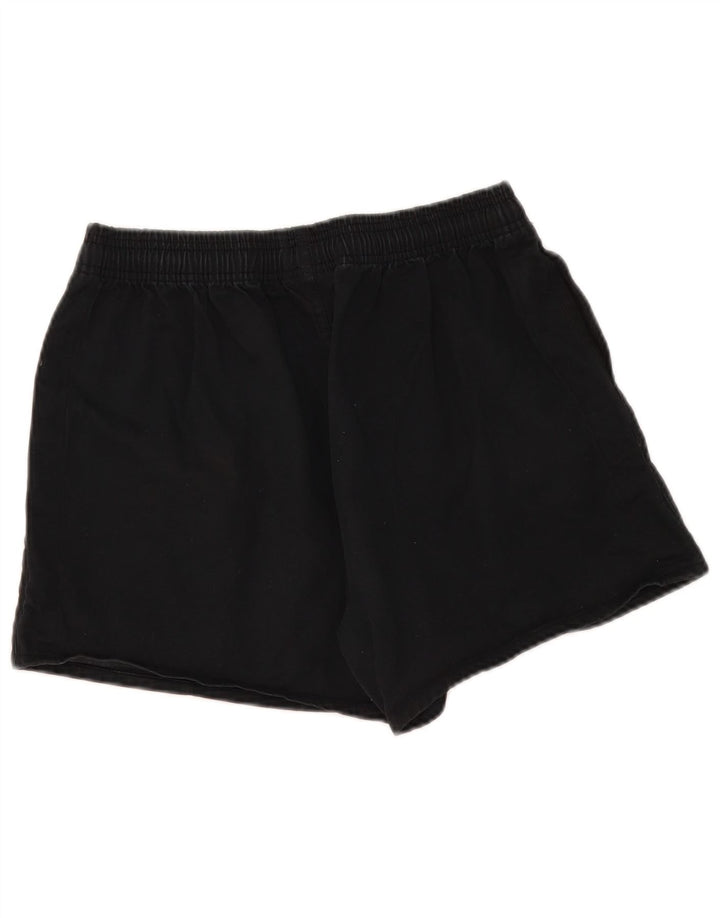 Canterbury - Pantalones cortos deportivos para hombre, talla grande, algodón negro
