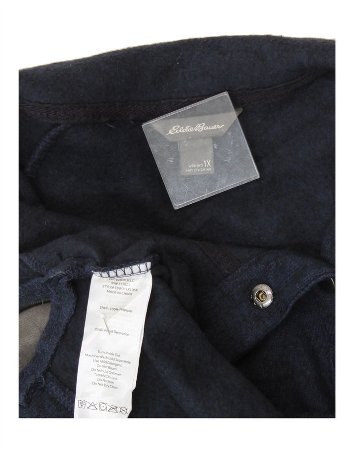 EDDIE BAUER Womens Sweatshirt Jumper UK 18 XL Navy Blue Polyester Vintage Eddie Bauer and Second-Hand Eddie Bauer from Messina Hembry 