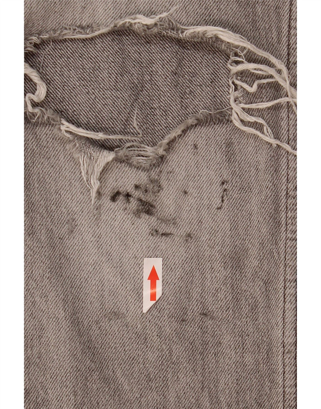 Zara Jeans ajustados desgastados para hombre EU 42 Large W32 L31 Algodón gris