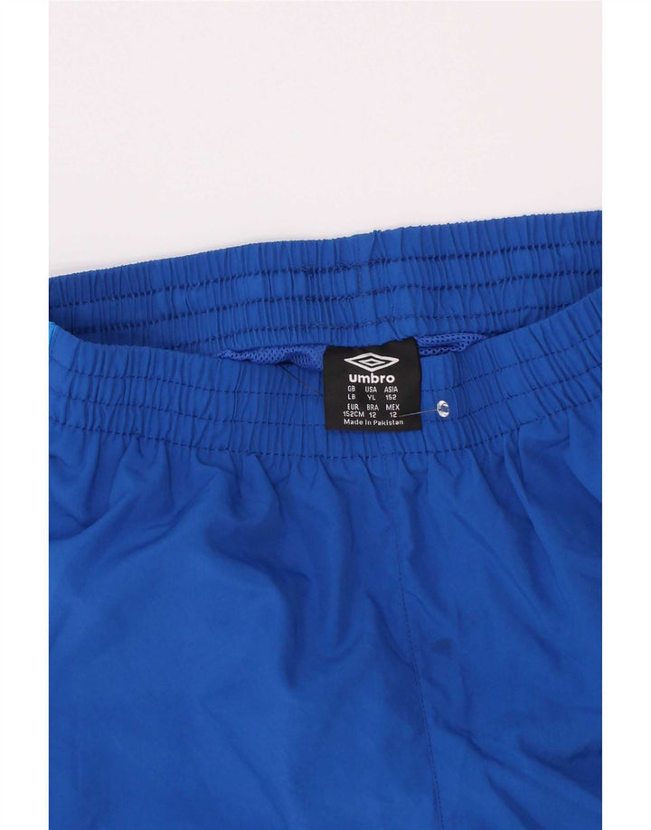 Umbro Pantalones cortos deportivos para niños 11-12 años Grande Azul Colorblock Poliéster