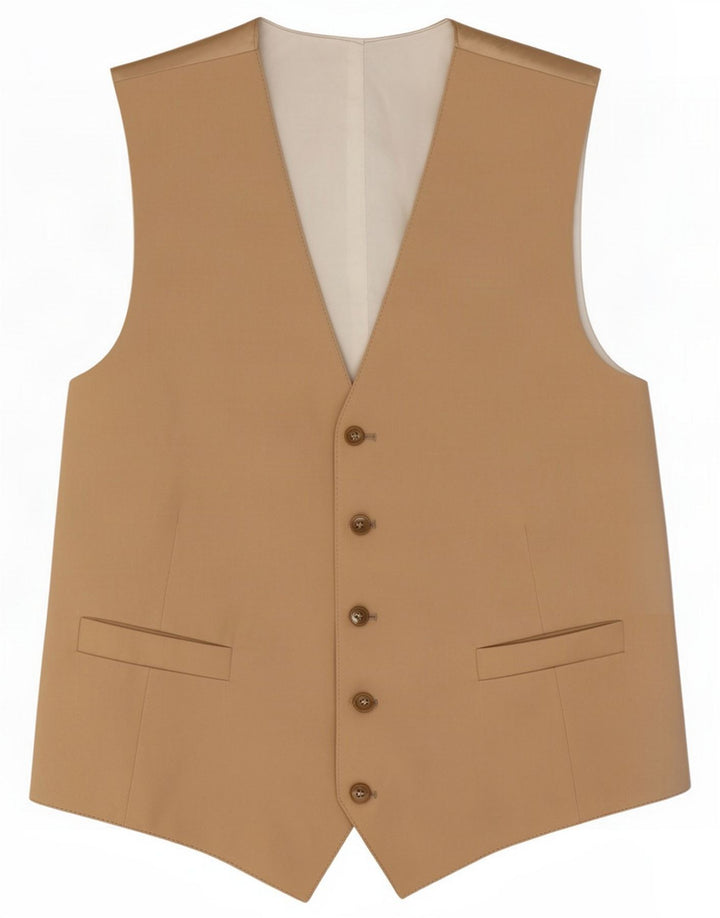 Chaleco vintage para hombre IT 50 Medium Beige