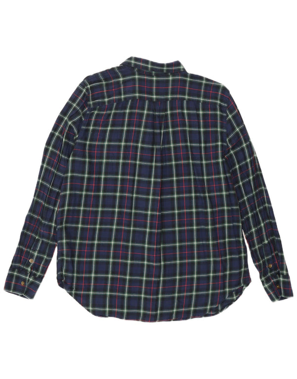 Chaps Camisa de franela para mujer UK 40 Grande Azul marino Cuadros Algodón