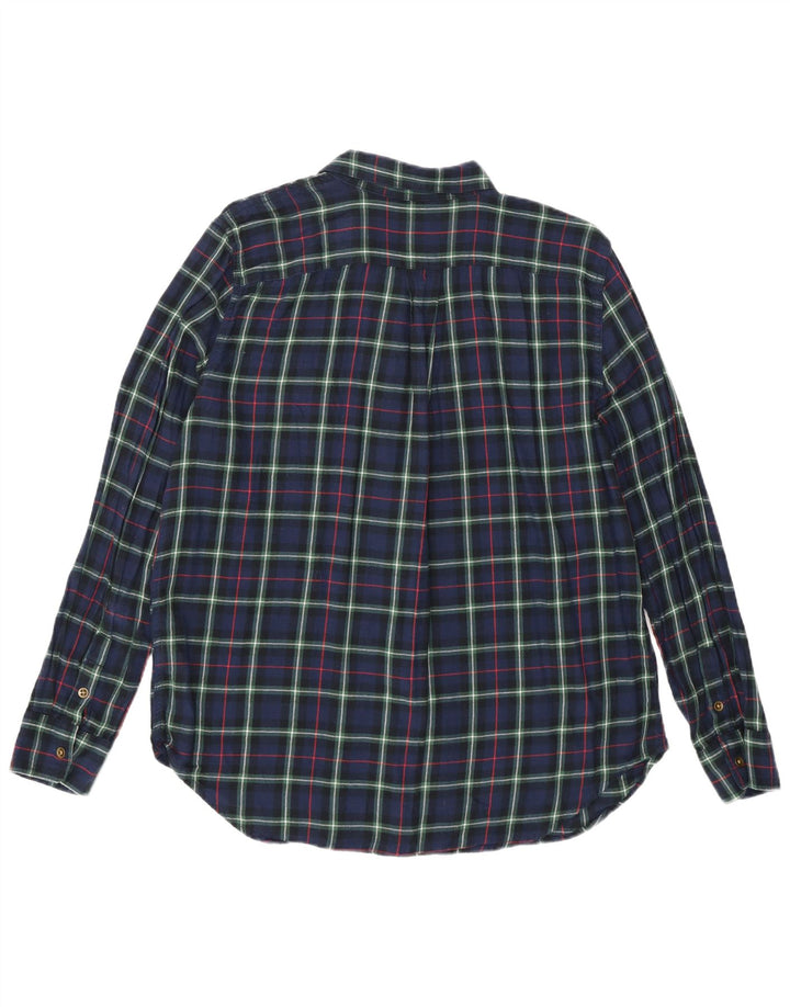 Chaps Camisa de franela para mujer UK 40 Grande Azul marino Cuadros Algodón