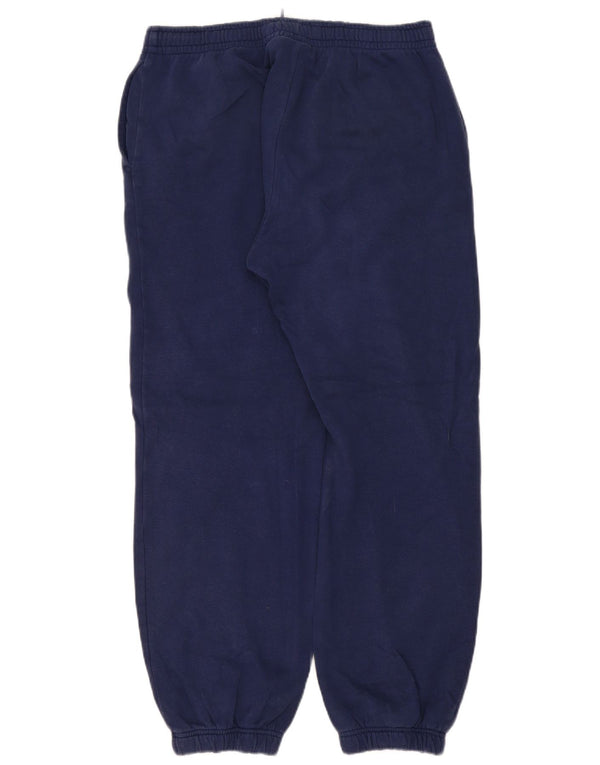 Kappa Hombre Pantalones De Chándal Gráfico Joggers Large Azul Marino Algodón