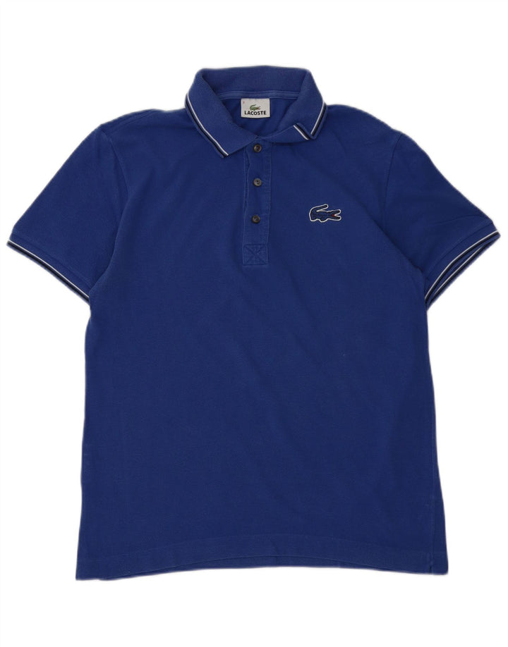 LACOSTE Polo para hombre talla 3 pequeño algodón azul marino