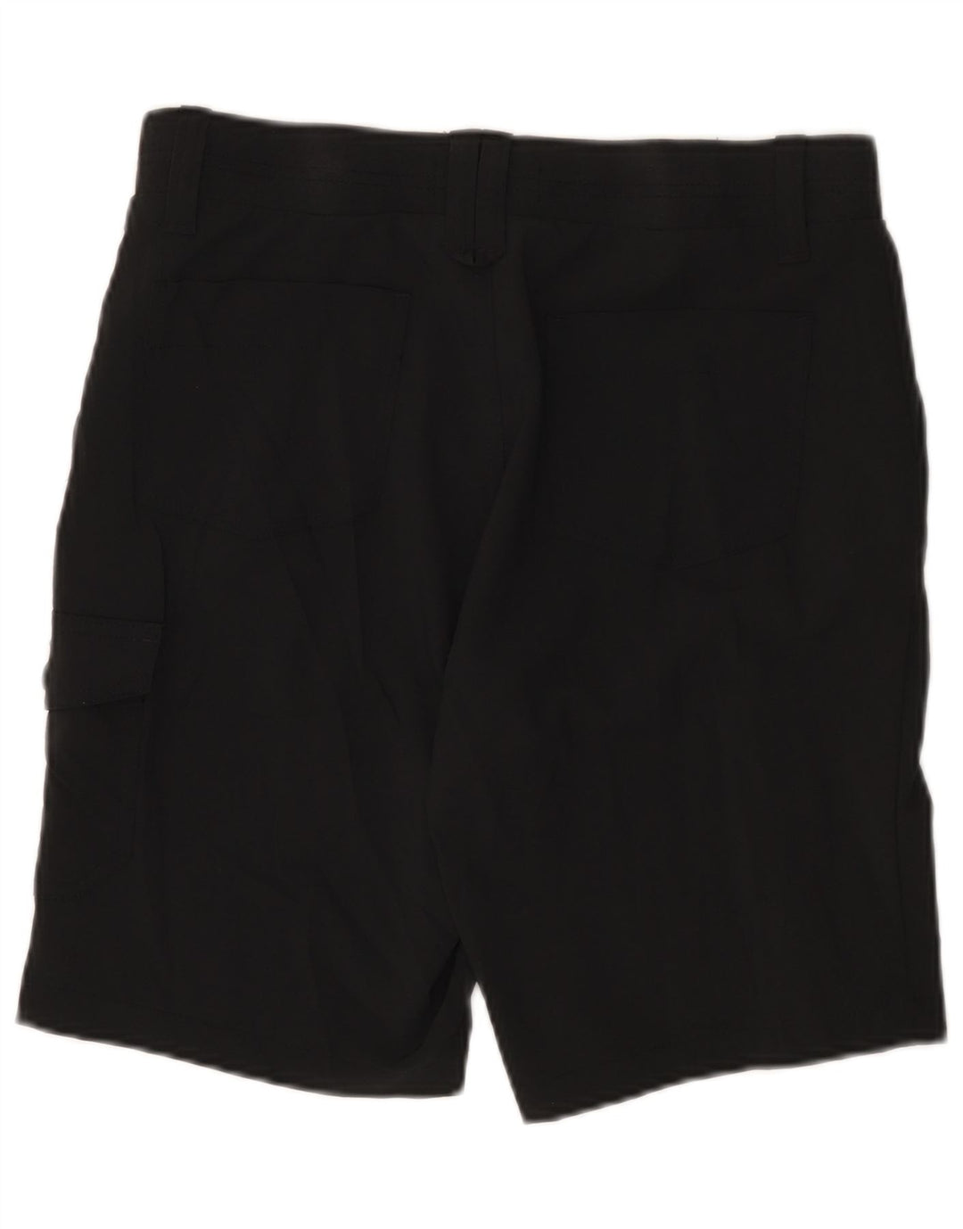 LEE Pantalones cortos cargo de cintura alta para mujer, talla 10, grande, W30, poliéster negro