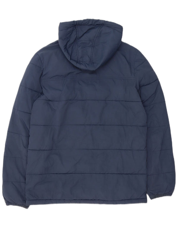 Lyle & Scott Chaqueta acolchada con capucha para hombre UK 36 Small Azul marino Nylon