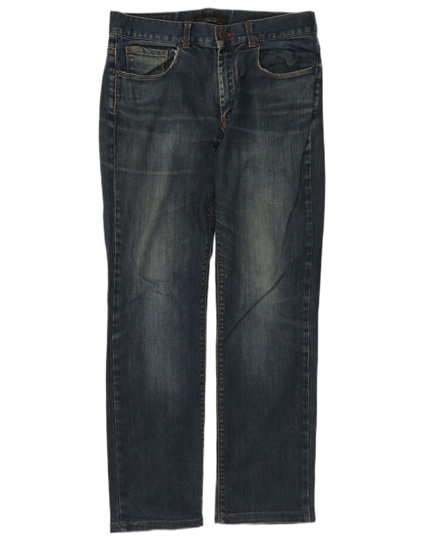 Zara Jeans rectos de corte clásico para hombre EU 40 Medium W31 L30 Azul marino Sports