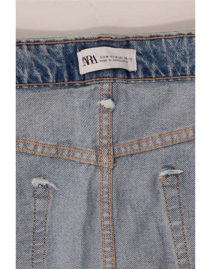 Zara Mujer Falda Vaquera Mediana W28 Azul