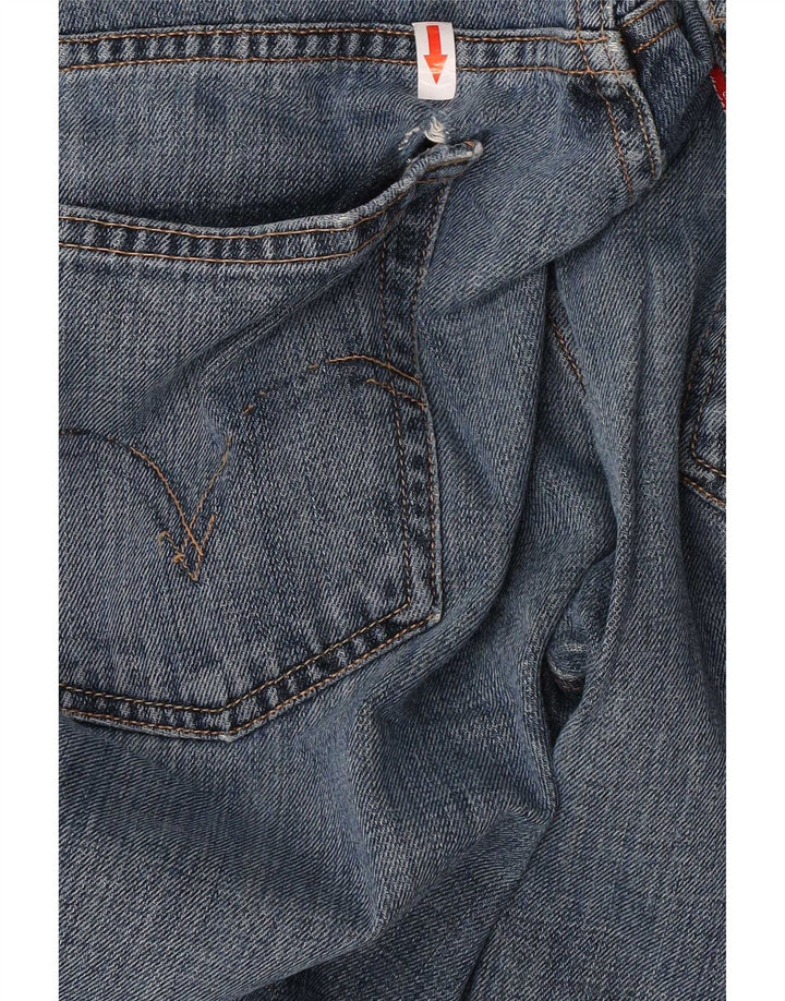 Levi's Mens 514 Vaqueros rectos delgados desgastados W32 L34 Algodón azul