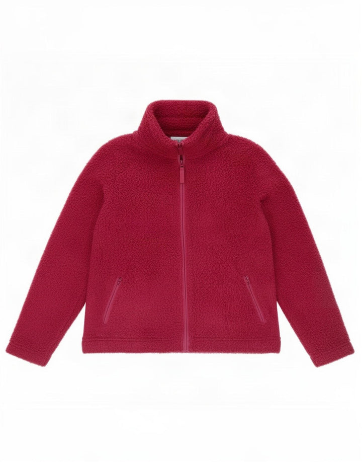 Marks & Spencer Chaqueta polar para mujer UK 44 Grande Poliéster granate