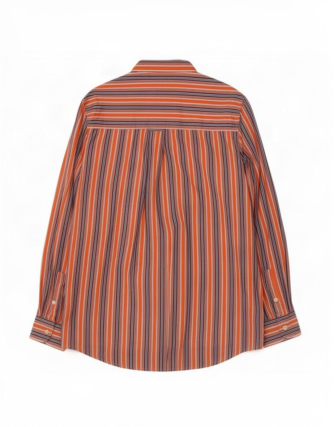 Chaps Camisa Easy Fit para hombre de algodón a rayas naranja grande