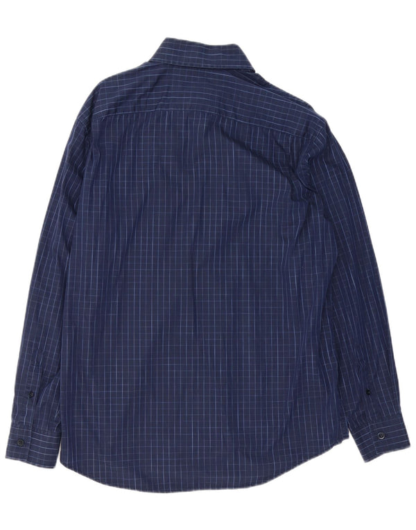 ARMATA DI MARE Camisa Hombre IT 50 Medium Azul Marino Cuadros Algodón