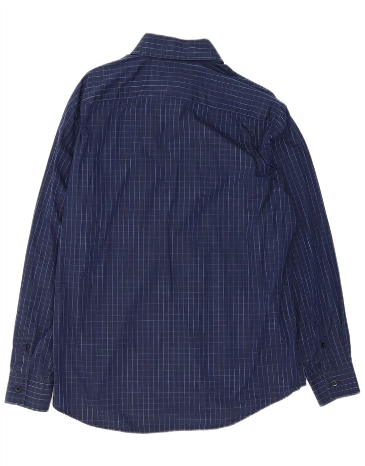 ARMATA DI MARE Camisa Hombre IT 50 Medium Azul Marino Cuadros Algodón
