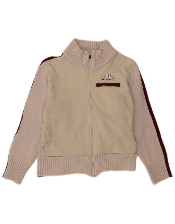 Kappa - Chaqueta polar para mujer, talla S, color beige, poliéster, deportiva