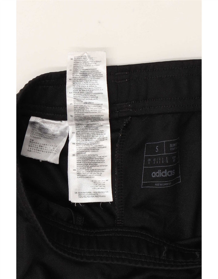 Adidas Hombre Slim Fit Pantalones De Chándal Pequeño Negro Poliéster