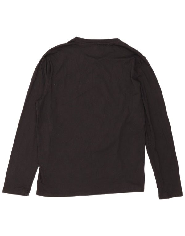 Chaps Hombre Gráfico Top Manga Larga XL Algodón Negro