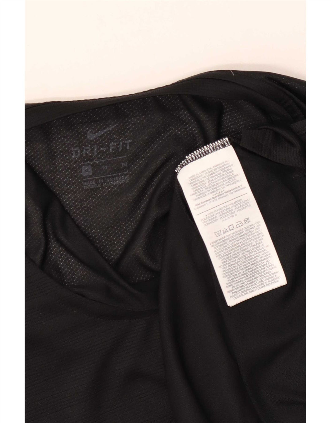 Nike Camiseta sin mangas Dri Fit para hombre XL Poliéster a rayas negras