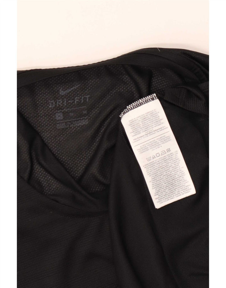 Nike Camiseta sin mangas Dri Fit para hombre XL Poliéster a rayas negras