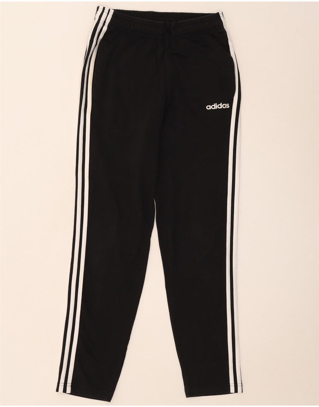 Adidas - Pantalón de chándal para hombre, talla pequeña, algodón negro
