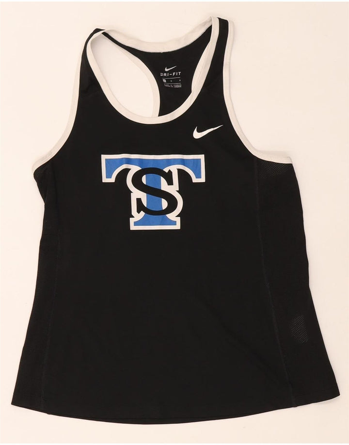 Nike Saint Thomas Graphic Vest Top UK 14 Grande Poliéster Negro